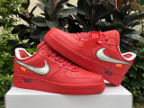 Authentic Off-White x Nike Air Force 1 Red