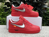 Authentic Off-White x Nike Air Force 1 Red