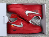 Authentic Off-White x Nike Air Force 1 Red