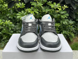 Authentic Air Jordan 1 Low GS Anthracite/Industrial Blue