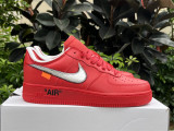 Authentic Off-White x Nike Air Force 1 Red
