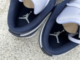 Authentic Air Jordan 1 Low Midnight Navy/Grey/White