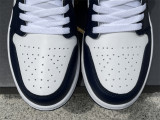 Authentic Air Jordan 1 Low Midnight Navy/Grey/White
