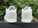 Authentic Air Jordan 1 Low Sail/Grey/Mint Green