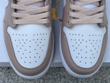 Authentic Air Jordan 1 Low GS White/Light Bone