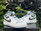 Authentic Air Jordan 1 Mid “Ice Blue”
