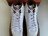 Authentic SoleFly x Air Jordan 12 White/Baroque Brown