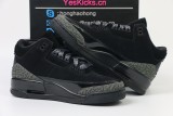 Authentic Air Jordan 3 Black
