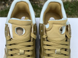 Perfect Off-White x Nike Air Force 1 Gold/Silver