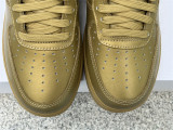 Perfect Off-White x Nike Air Force 1 Gold/Silver