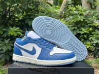 Authentic Air Jordan 1 Low GS “Industrial Blue”