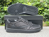 Authentic Travis Scott x Air Jordan 1 Low All Black