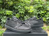 Authentic Travis Scott x Air Jordan 1 Low All Black