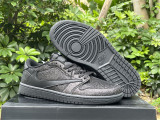 Authentic Travis Scott x Air Jordan 1 Low All Black