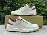 Authentic Air Jordan 2 WMNS “CNY” Sail/Cedar/Red/Gold