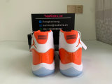 Authentic Air Jordan 11 Orange/White