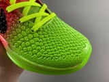 Authentic Nike Kobe 6 Protro Red/Black/Electric Green