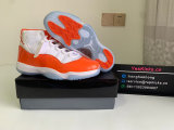 Authentic Air Jordan 11 Orange/White