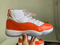 Authentic Air Jordan 11 Orange/White