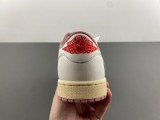 Authentic Travis Scott x Air Jordan 1 Low Sail/Shy Pink-Muslin