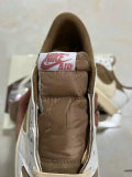Authentic Travis Scott x Air Jordan 1 Low Pink/White/Brown