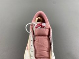Authentic Travis Scott x Air Jordan 1 Low Sail/Shy Pink-Muslin