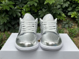 Authentic Air Jordan 1 Low SE WMNS “Metallic Silver”