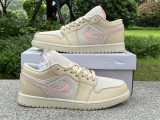 Authentic Air Jordan 1 Low Pink/Sail