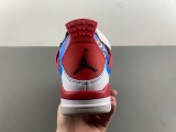 Authentic Air Jordan 4 GS Blue/White/Red