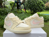 Authentic Air Jordan 1 Low Pink/Sail