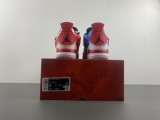 Authentic Air Jordan 4 GS Blue/White/Red
