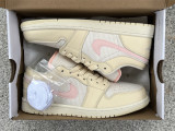 Authentic Air Jordan 1 Low Pink/Sail
