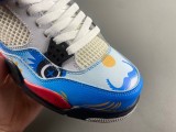 Authentic Air Jordan 4 GS Blue/White/Red