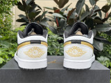 Authentic Air Jordan 1 Low “Gold Swoosh”