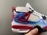 Authentic Air Jordan 4 GS Blue/White/Red