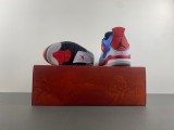 Authentic Air Jordan 4 GS Blue/White/Red