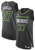 Men's Minnesota Timberwolves Rudy Gobert Jordan Brand Anthracite Authentic Player Jersey - Statement Edition