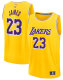 Men's Los Angeles Lakers LeBron James Fanatics Gold Fast Break Replica Jersey - Icon Edition