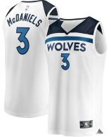 Men's Minnesota Timberwolves Jaden McDaniels Fanatics White Fast Break Replica Player Jersey - Association Edition