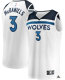Men's Minnesota Timberwolves Jaden McDaniels Fanatics White Fast Break Replica Player Jersey - Association Edition