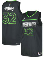 Men's Minnesota Timberwolves Karl-Anthony Towns Jordan Brand Anthracite Authentic Player Jersey - Statement Edition