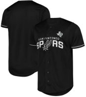 Men's San Antonio Spurs Fanatics Black Pop Baseball Jersey