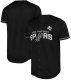 Men's San Antonio Spurs Fanatics Black Pop Baseball Jersey