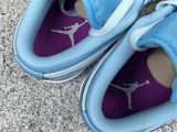 Authentic Air Jordan 1 Low GS White/Light Blue