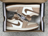 Authentic Air Jordan 1 Low Tan/Brown/Sail