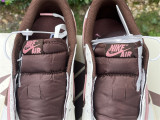 Authentic Travis Scott x Air Jordan 1 Low WMNS Dark Pony/Pink Oxford