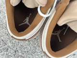 Authentic Air Jordan 1 Low Tan/Brown/Sail