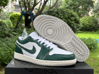 Authentic Air Jordan 1 Low GS “Oxidized Green”