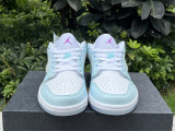 Authentic Air Jordan 1 Low GS White/Glacier Blue