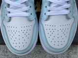 Authentic Air Jordan 1 Low GS White/Glacier Blue